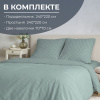 Комплект постельного белья Евромакси, перкаль (Лунная соната, шалфей)