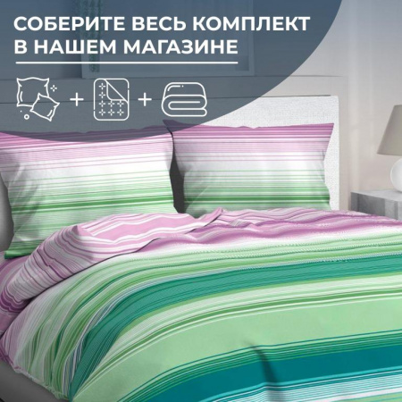 Пододеяльник 2-спальный с вырезом "ромб", бязь ГОСТ (Летиция, компаньон)